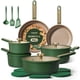 thumbnail image 1 of Juego de utensilios de cocina CAROTE, antiadherente, 18 piezas, color verde inducción, 1 of 8