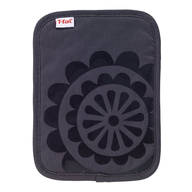 Agarradera T-Fal de silicona y sarga de algodón 23x17 cm Carbón
