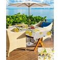 thumbnail image 5 of Fsddascl Summer Lemon Outdoor Tablecloth - 54x80 Inch Rectangle Dining Table Cover, Yellow Gnomes Farm Lemon Tree Waterproof Outdoor Table Cloth with Umbrella Hole & Zipper for Picnic/Patio/Party, 5 of 7