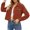 Coffee, variant on Womens Fashion Cropped Corduroy Shackets Button down Lapel Long Sleeve Jackets Tops Fall Trendy Loose Fit Comfortable Solid Color Outwear with Pockets Blue XXL