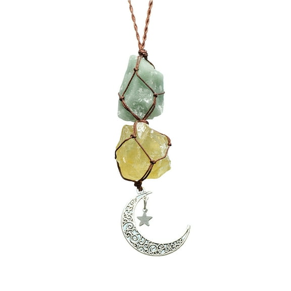 Hanging Car Charm Dangling Moon Accessories Rearview Decorations Home Enhancements Ornaments Vehicle Interior Style