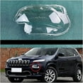 thumbnail image 2 of Applicable to Headlight Lens Shell Headlamp Cover Transparent Glass Lampshade Lamp Housing Head Lights Shade Compatible For Jeep Cherokee 2014-2018(Right), 2 of 6