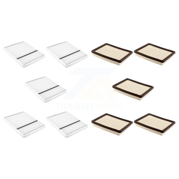 PUR 5x Air + 5x Cabin Filter (10 Total) Kit for Car Buick LeSabre Pontiac Bonneville Cadillac DeVille KFL-101920