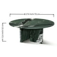 thumbnail image 3 of JERFIT 70cm Green Marble Coffee Table with Metal Base, Modern Living Room Accent Table, Natural Stone Centerpiece for Lounge & Salon, 3 of 8