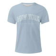 thumbnail image 2 of Caqnni Men's Casual Short Sleeve T-Shirts Stylish Graphic Design Tops (Light Blue,XL), 2 of 4