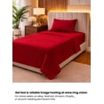 thumbnail image 2 of Juego de Sabanas Individual Percal Liso Rojo, 2 of 2