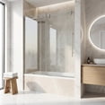 thumbnail image 2 of VIGO Elan E-Class 56 to 60 in. W x 66 in. H Sliding Frameless Tub Door in Stainless Steel with 3/8 in. (10mm) Clear Glass, 2 of 12