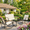 White, variant on 4-Piece Outdoor Patio Furniture Set, Textilene Conversation Set with 2 Rocking Chairs & Tempered Glass Table, for Lawn Garden Balcony Poolside, White