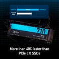 thumbnail image 4 of Lexar SSD LNM710X002T-RNNNU 2TB NM710 M.2 2280 PCle Gen4x4 NVMe SSD Retail, 4 of 5