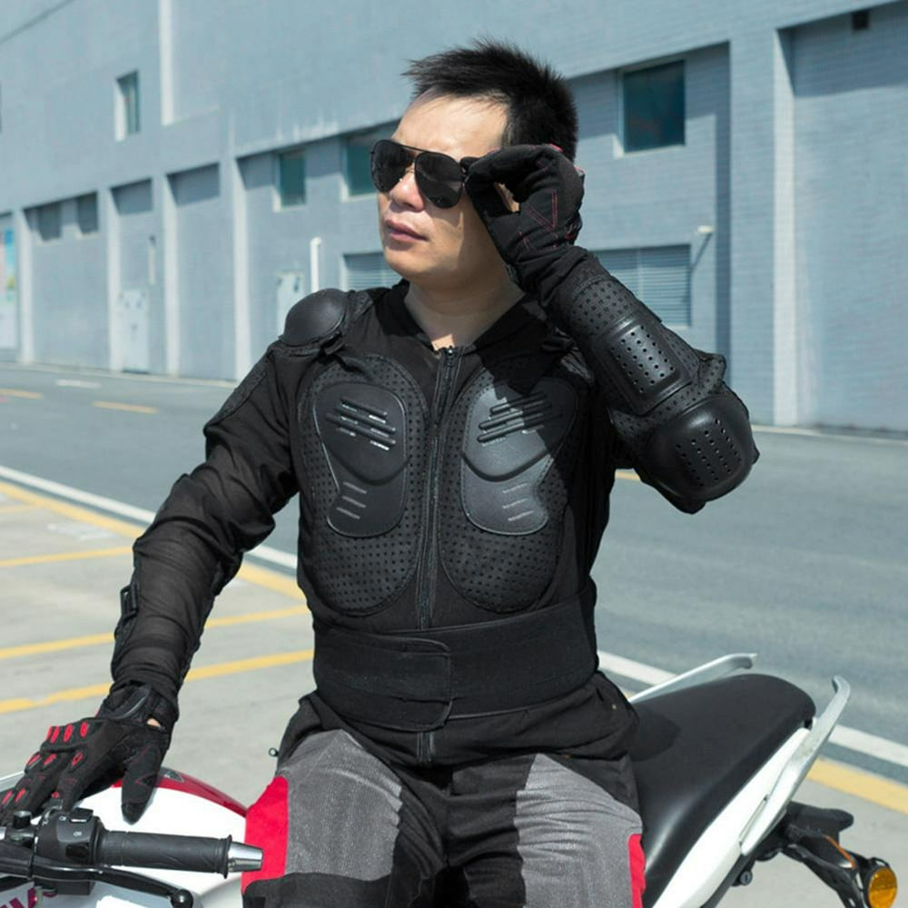 Mgaxyff Motorcycle Shirt, Protective Shirt,Motorcycle Long Sleeve Armor