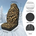 thumbnail image 5 of Binienty Leopard Print Vehicle Seat Covers Fuzzy Soft Plush Car Seat Covers Set Front Seats Universal Auto Bucket Cushion Washable Automotive Accessories, 5 of 8