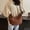 Coffee, variant on Crossbody Hobo Bag for Women Quilted Puffy Purses for Women Fluffy Handbag (Black One Size)
