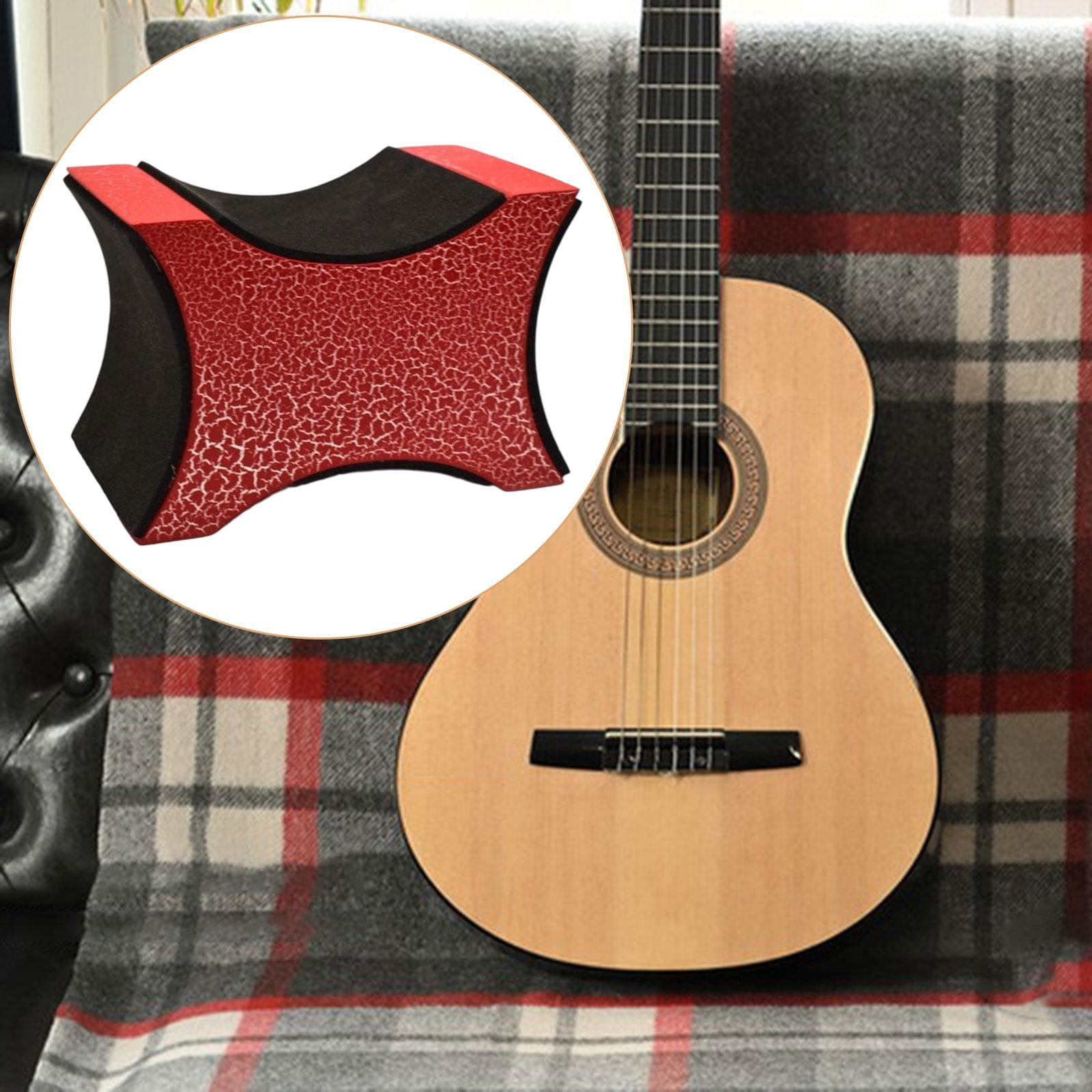 QccHieUs 9.5 x 6.5cm Guitar Neck Rest, Luthier Tool Holder, Cleaning Pillow for Electric Red