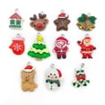 thumbnail image 6 of U8MO 10pcs Resin Christmas Pendant Snowman Deer Creative Diy Keychain Accessories-10pcs Elk 19x20mm-17017, 6 of 9