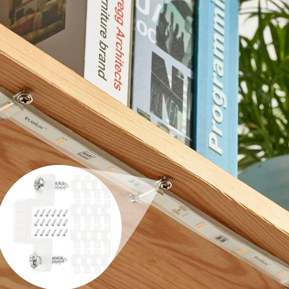 Masteelf  100 Pcs Light Strip Mounting Clips LED Accessories