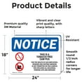 thumbnail image 2 of (2 Pack) This Is A Tobacco Free Campus Sign, 2 of 7