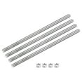 thumbnail image 1 of Tige Entièrement Filetée M10 x 350mm Pas 1.5mm Acier Inoxydable 304 Aiguilles Droites 4 Pcs, 1 of 6