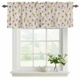 thumbnail image 2 of Spring Flowers Valances for Windows, Decorative Rod Pocket Window Valance Curtains, Vintage Wildflowers Country Pastoral Plants Short Curtain Drapes for Kitchen/Living Room, 2 Panels, 42" W x 12" L, 2 of 8