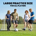 thumbnail image 4 of Soozier Soccer Goal, 6 x 4ft Portable Practice Soccer Net with Steel Frame, 4 of 10