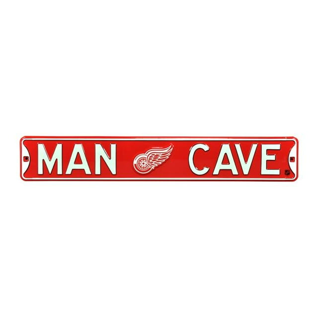 Authentic Street Signs 28152 Detroit Red Wings Panneau de Rue pour Grotte pour Homme