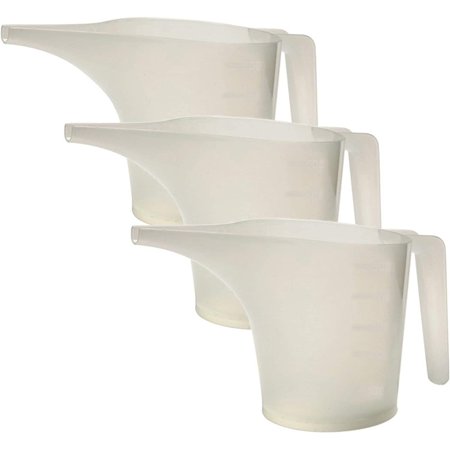 

GnHoCh Plastic Measuring Funnel Pitcher 2 Cup Capacity (Pack of 3)