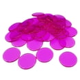 thumbnail image 2 of Discos de Plástico Zulema 100 Piezas de Fichas de Póker Rosa Roja, 2 of 7