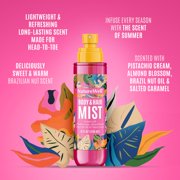 NATUREWELL Cheeky Hair & Body Mist, Lightweight Mist Made for Head-To-Toe, Deliciously Sweet & Warm Long-Lasting Brazilian Nut Scent, 8 Fl Oz (Pack of 2)