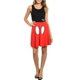 thumbnail image 3 of Juniors Women Disney Mickey Mouse Costume Dress & Ears 2-Piece Set (Size Small), 3 of 5