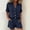 Navy women's 2 piece shorts set a1, variant on Cagogo Women's 2 Piece Shorts Set Casual Summer V Neck Short Sleeve Top with Pocket Solid Loose Outfits Matching Lounge Sets Tracksuits Travel Airport Clothes, Khaki L