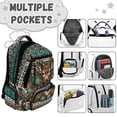 thumbnail image 7 of FKELYI School Backpack for Kids 17 Inch Schoolbag with Multi-Pockets Aztec Tribal Elk Print Primary School Bookbag Casual Daypack Travel Bag for Boys Girls, 7 of 7