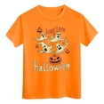 thumbnail image 3 of Gubotare Halloween Shirts for Kids Ghost Baby Girls' and Toddler Short Sleeve Everyday T-Shirts Size 9-10 (Orange,9-10 Years), 3 of 7