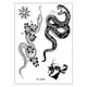 thumbnail image 1 of Pegatinas de tatuaje, tatuaje temporal para hombres, mujeres y adultos. Mamba, flor, marca, serpiente de la muerte. Pegatinas de tatuaje temporales., 1 of 3