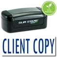 thumbnail image 1 of Slim Pre-Inked Client Copy Stamp with Blue Ink, 1 of 4
