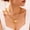 B-Puffy Heart, variant on 14K Gold Plated Chunky Heart Necklace for Women, Waterproof Non-Tarnish Hypoallergenic Bold Chain with Toggle Clasp, Statement Jewelry Gift for Her