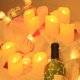 thumbnail image 4 of Luz de velas LED, paquete de 10 velas sin llama Vela LED alimentada por USB, blanco cálido, 4 of 5