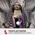 thumbnail image 6 of Haunted Hill Farm 6.25 ft Wizard Animatronic with Lights and Sound, HHWIZARD-1FLSA, 6 of 13