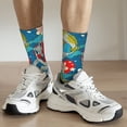 thumbnail image 6 of KLL Japanese Koi Print Cool Socks Men's Women's Crew Socks Funny Crazy Novelty Stockings, 6 of 6