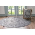 thumbnail image 3 of Rugs.com Oregon Collection Rug – 3 Ft Round Gray Low-Pile Rug Perfect For Kitchens, Dining Rooms, 3 of 8
