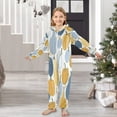 thumbnail image 6 of Vzayyk 4T-14Y Size Aviliable Cozy One-Piece Footless Sleeper Pajama Yellow Palette Of Pumpkins, 6 of 8