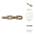 thumbnail image 5 of Home Decor Sculpture for Bathroom Decor, Office, and Living Room Decor - Modern Shelf Statues for Room Accents - Marble Chain Link Ornaments for Coffee Table Sculpture - 3", Ivory, 5 of 12
