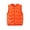 Orange, variant on Godderr Kids Baby Boys Girls Cotton Vest Toddler Warm Shoulders Puffer Solid Color Sleeveless Jacket Gender Neutral Lightweight Waistcoats 2-10 Years Old