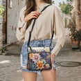 thumbnail image 5 of Kuiaobaty Mandala Flower Print Crossbody Bag for Women, Lightweight Vegan Leather Hobo Purse with Adjustable Strap, Waterproof Multi Pocket Crossbody Shoulder Bag for Travel & Shopping, 5 of 7