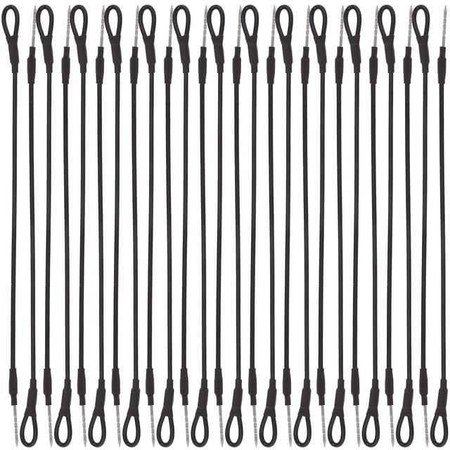 Miangastore 100pcs Tag Fasteners Retail Store Tag Ropes Wire Ropes Security Loop Tag Ropes for Shoes Hats Goods