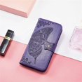 thumbnail image 6 of Compatible with Motorola Moto G Stylus 5G Wallet Case Leather with Card Holder and Stand for Women Flip Case Embossed Butterfly Shockproof Case for Moto G Stylus 5G SD Butterfly Deep Purple, 6 of 12