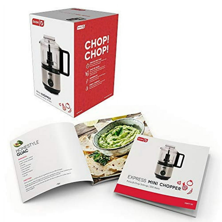  Mini Food Chopper with Stainless Steel Blades, Chop, Dice, and  Mince Vegetables, Nuts, Spices, and Herbs, Multipurpose Food Grinder  Labeled CHOP in Grey by Rae Dunn: Home & Kitchen