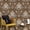 Gold, variant on Brown/Black/Gold/Beige Damask Embossed Textured Thick Wallpaper Roll for Living Room Bedroom Decorative 20.86“ x 32.8'