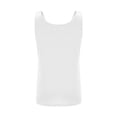 thumbnail image 3 of Stichou Women's Tank Tops Summer Sleeveless Top Crew Neck Basic Pleated Loose Fit Casual Tunic Blouses White XL, 3 of 5