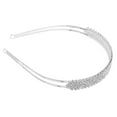 thumbnail image 4 of SHISUYAN Wedding Bridal Rhinestone Decorated Hair Barrettes / Hairband / Hair Loop (Sliver), 4 of 8
