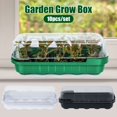 thumbnail image 2 of 10 Cells Nursery Pot Planting Seed Tray Kit Plant Germination Box with Lid Garden Grow Box, 2 of 6