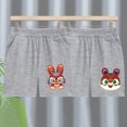 thumbnail image 2 of Odeerbi 2-10 Years Kids Boys 2 PCS Summer Cotton Bermuda Shorts Cute Print Elastic Waist Casual Shorts, 2 of 5